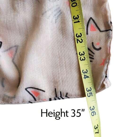 Lina Lily Cute Cat Print Boho Infinity Scarf Gift Accessories Fun Cat Lady - Picture 9 of 10